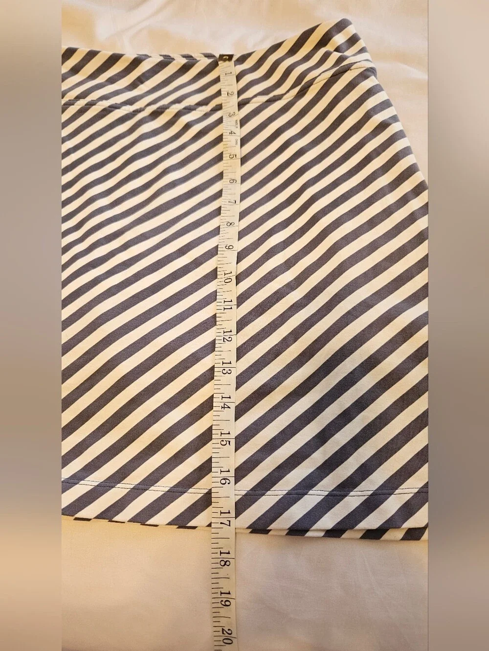 Striped Gray Athletic Skort - Women's Tennis Shorts